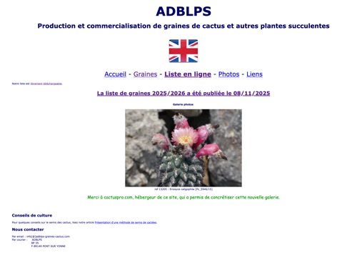 ADBLPS Graines Cactus
